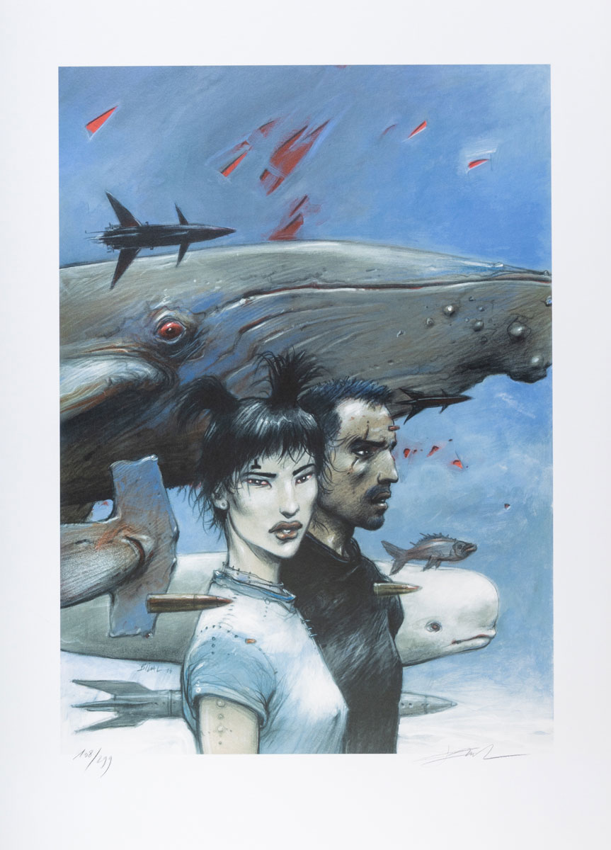 Signed and Numbered Art Print by Enki Bilal: The Color of Air