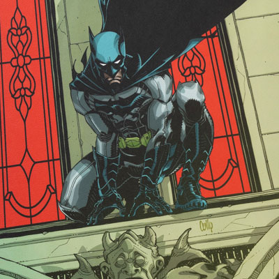 Lámina firmada por Cully Hamner : Batman por Cully