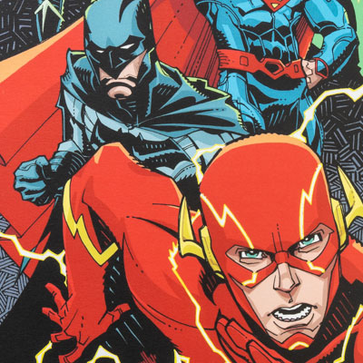 Affiche signée Cully Hamner : DC Comics - Justice League