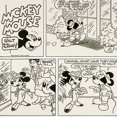 Disney Art Print : Mickey It's the very Latest