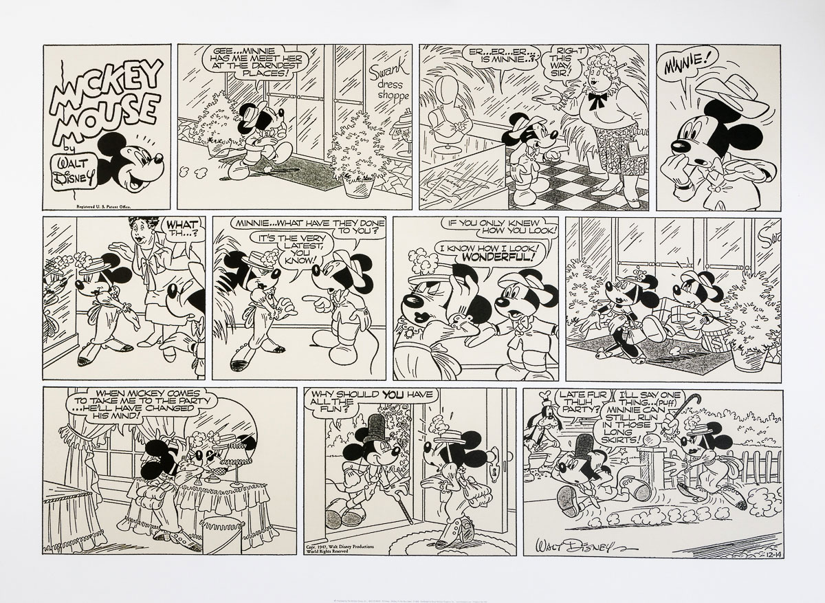Disney Art Print : Mickey It's the very Latest