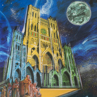 Druillet Poster: The Cathedral