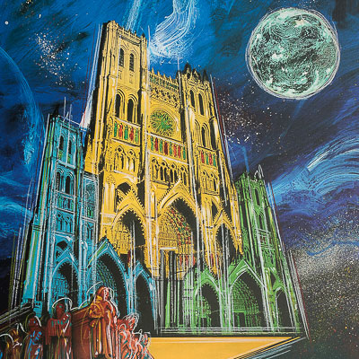 Druillet Signed Art Print : The Cathedral