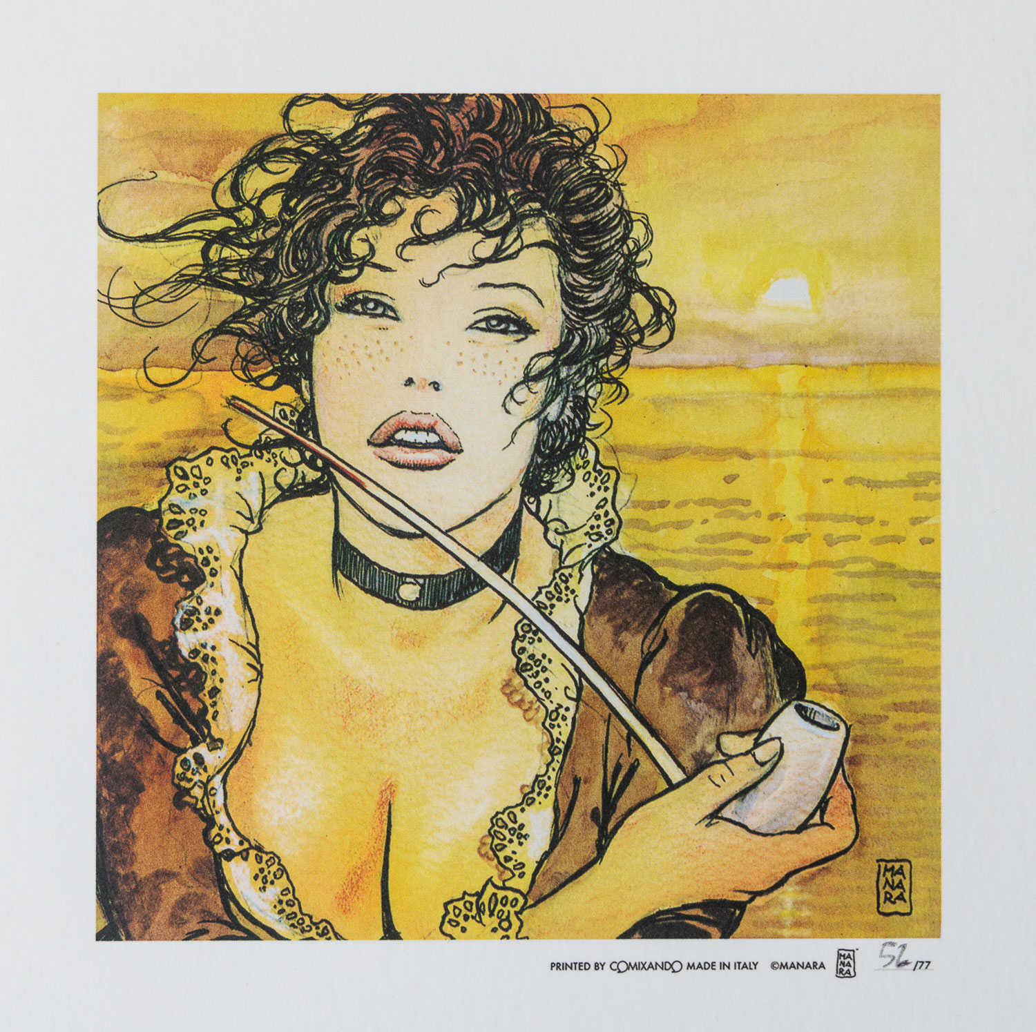 Affiche d'art encadrée Manara : Sun Molly