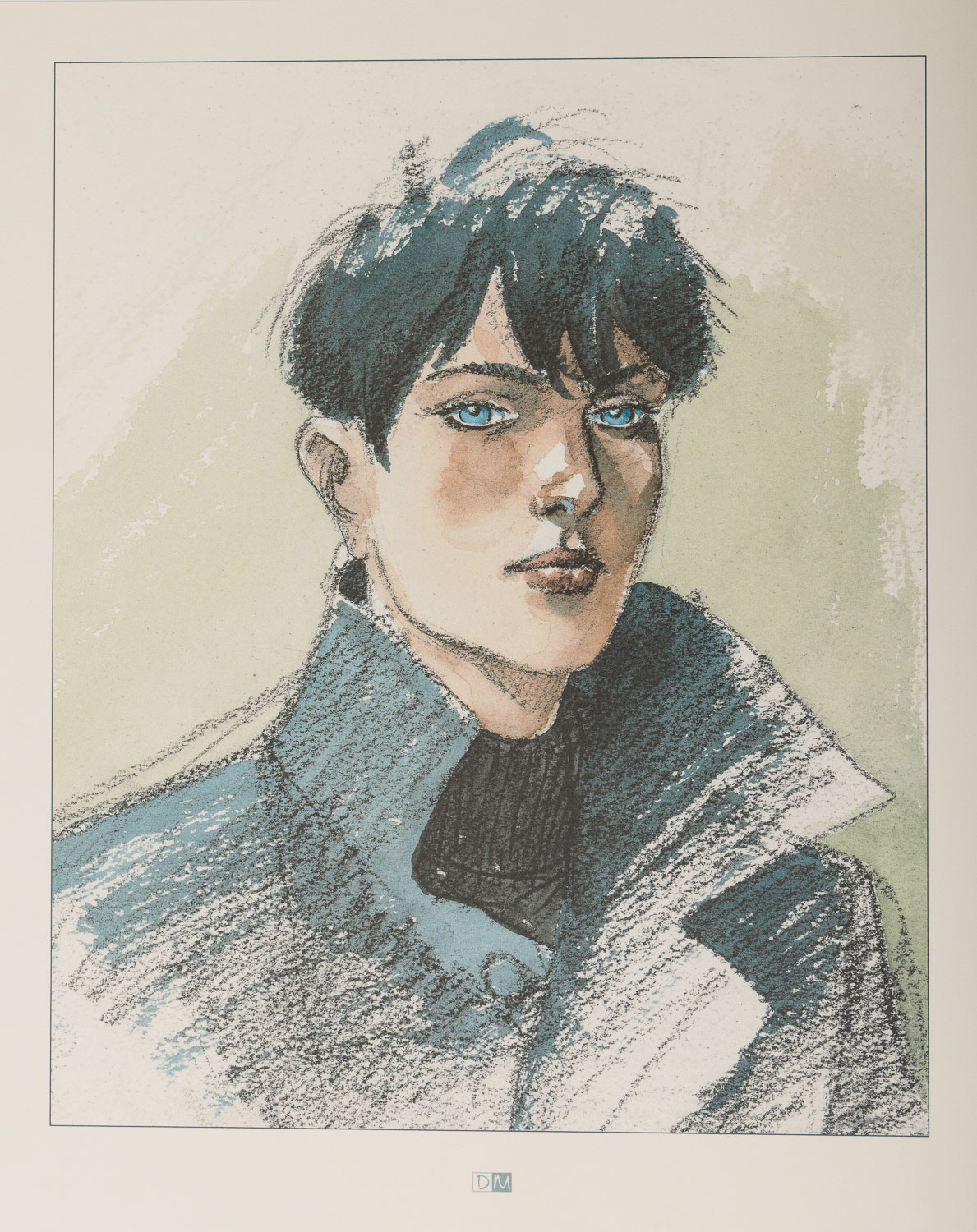 André Juillard Art Print : Portrait of Louise (Entracte) - Framed print