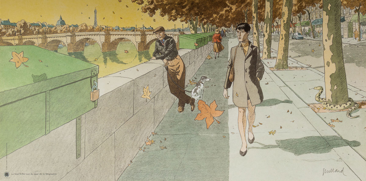 André Juillard Art Print : The Quai de la Mégisserie