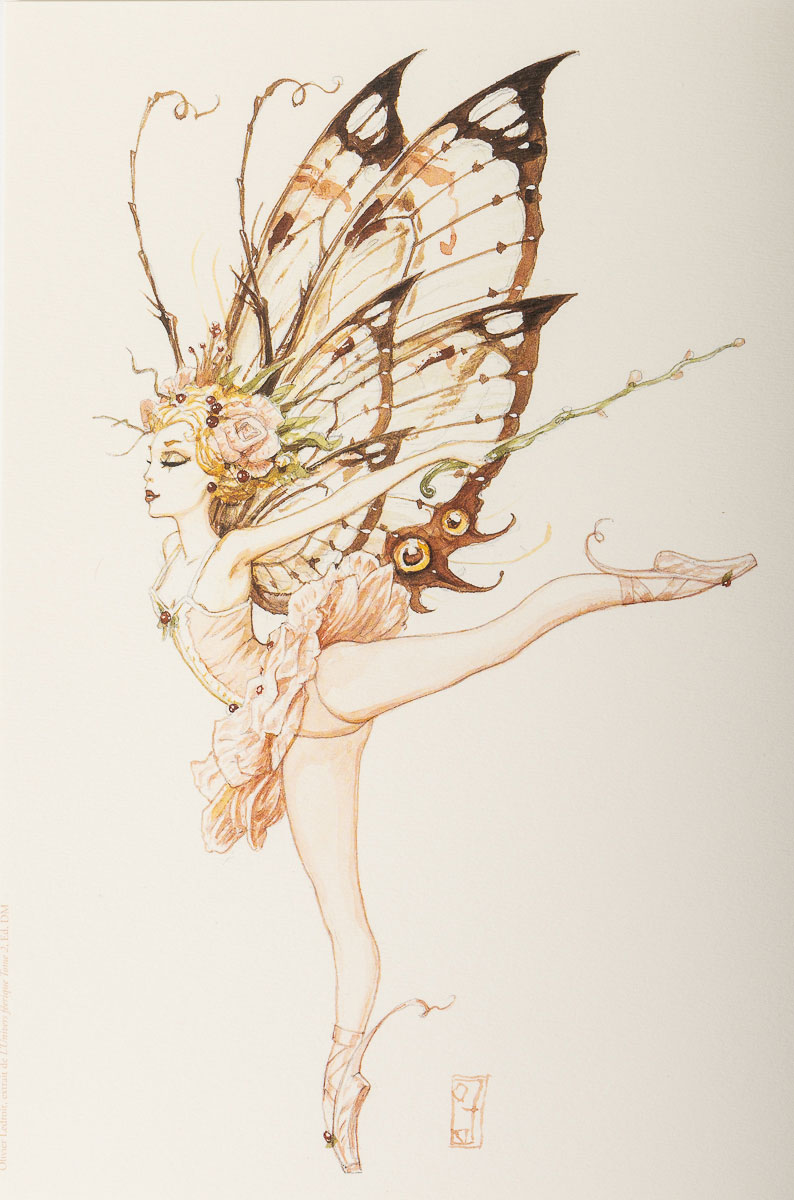 Affiche Olivier Ledroit : Fée danseuse - Arabesque
