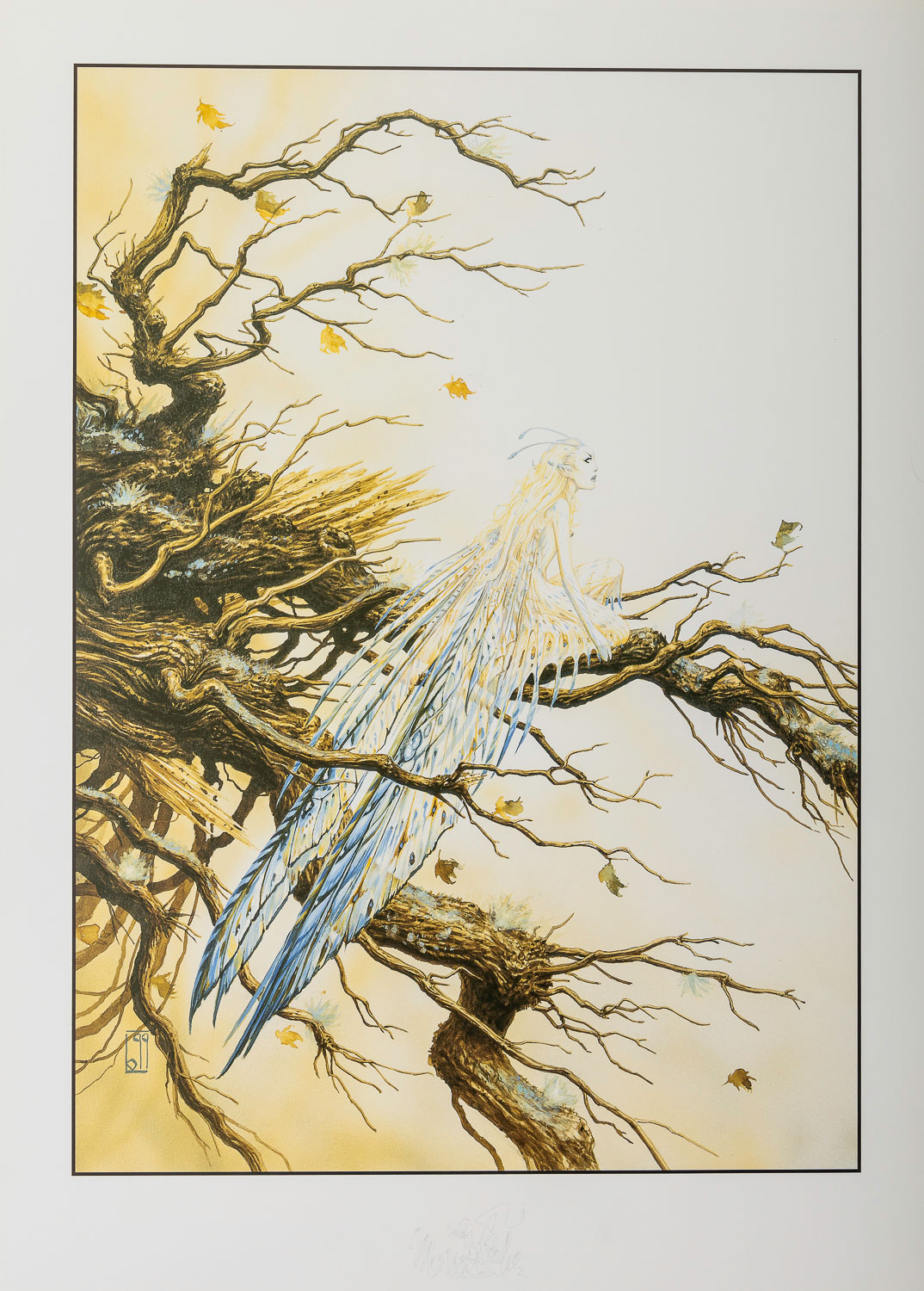 Olivier Ledroit Art Print : Fairy on the branch