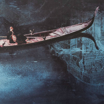 Affiche signée Emmanuel Lepage : Venise