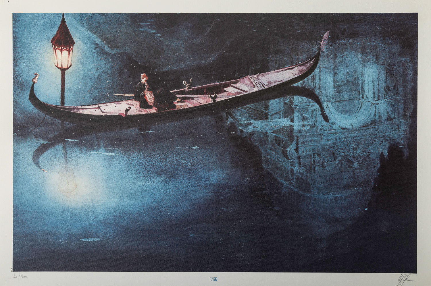 Affiche signée Emmanuel Lepage : Venise