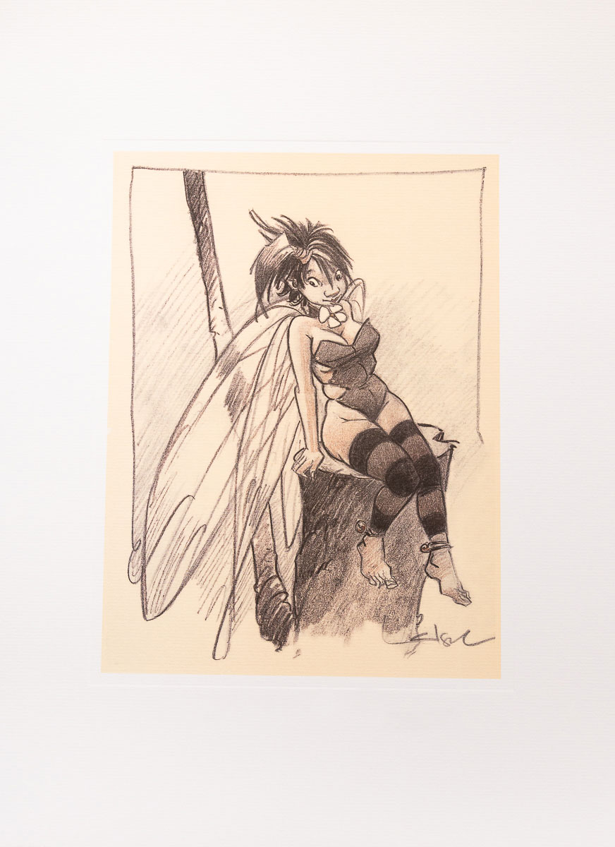 Loisel Art Print (signed or unsigned): Tinker Bell - The tree stump