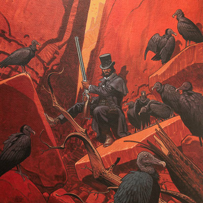 Ralph Meyer Art Print : Undertaker, Tome 2 : La Dame des Vautours