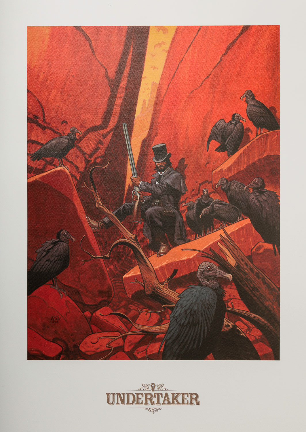 Ralph Meyer Art Print : Undertaker, Tome 2 : La Dame des Vautours