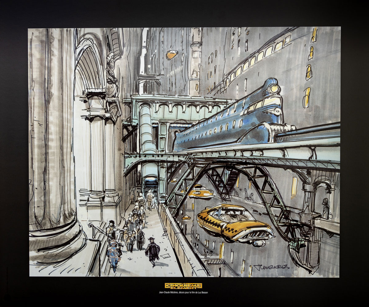Mézières Art Print : The Fifth Element - Taxi