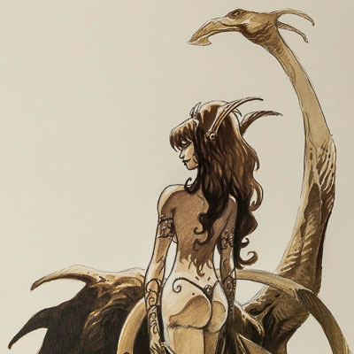 Affiche signée Didier Tarquin : Dragon