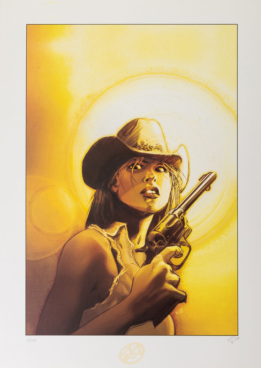Poster signed and numbered by Olivier Vatine: Angela