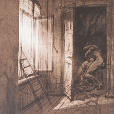 Bernard Yslaire Art Print : Sambre - Lovers of the Shadow