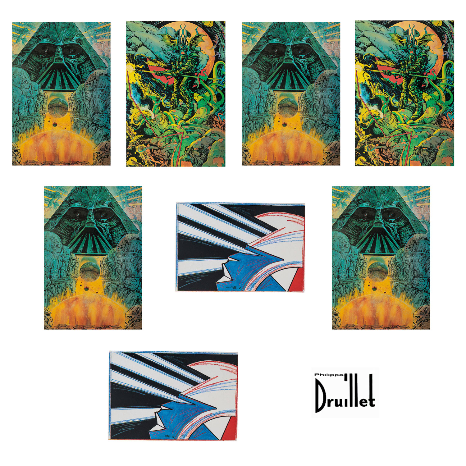 Cartes postales collector Philippe Druillet