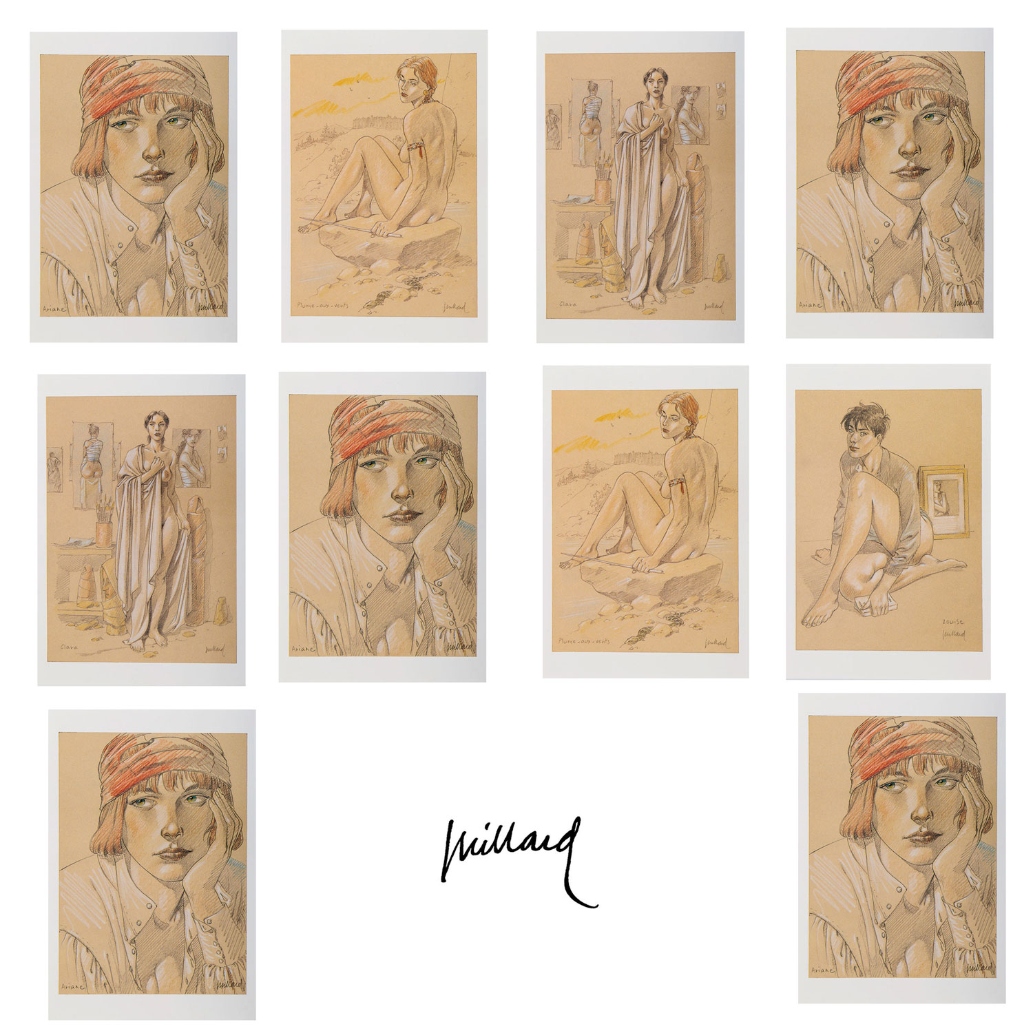 Cartes postales André Juillard : Femmes