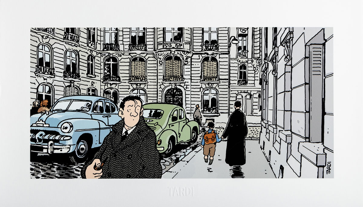 Pigment Print Tardi: Nestor Burma in the 16th arrondissement of Paris