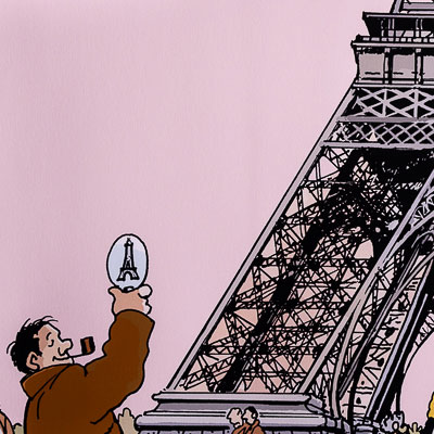 Stampa pigmentaria Tardi : Nestor Burma nel 7° arrondissement di Parigi