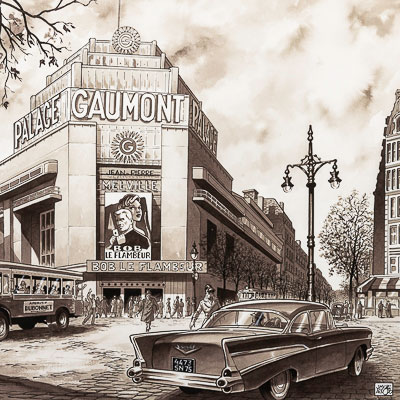 Signed Jean-Michel Arroyo Fine Art Pigment Print : Gaumont Palace