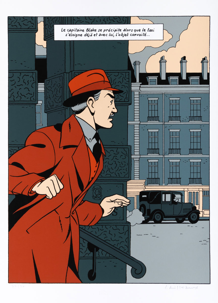 Signed Cailleaux Fine Art Pigment Print : Blake & Mortimer - The Coveted Object
