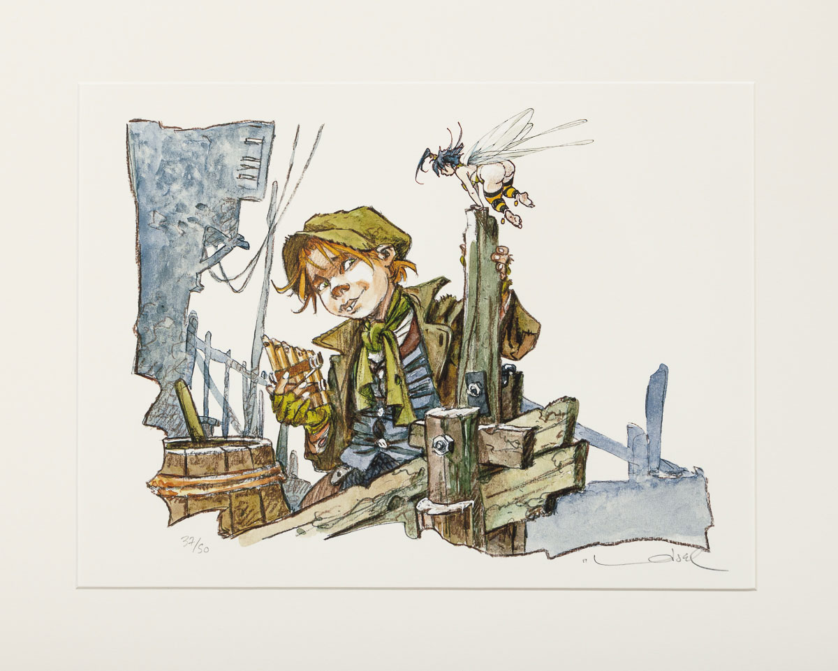 Pigment print signed and framed Loisel: Peter Pan