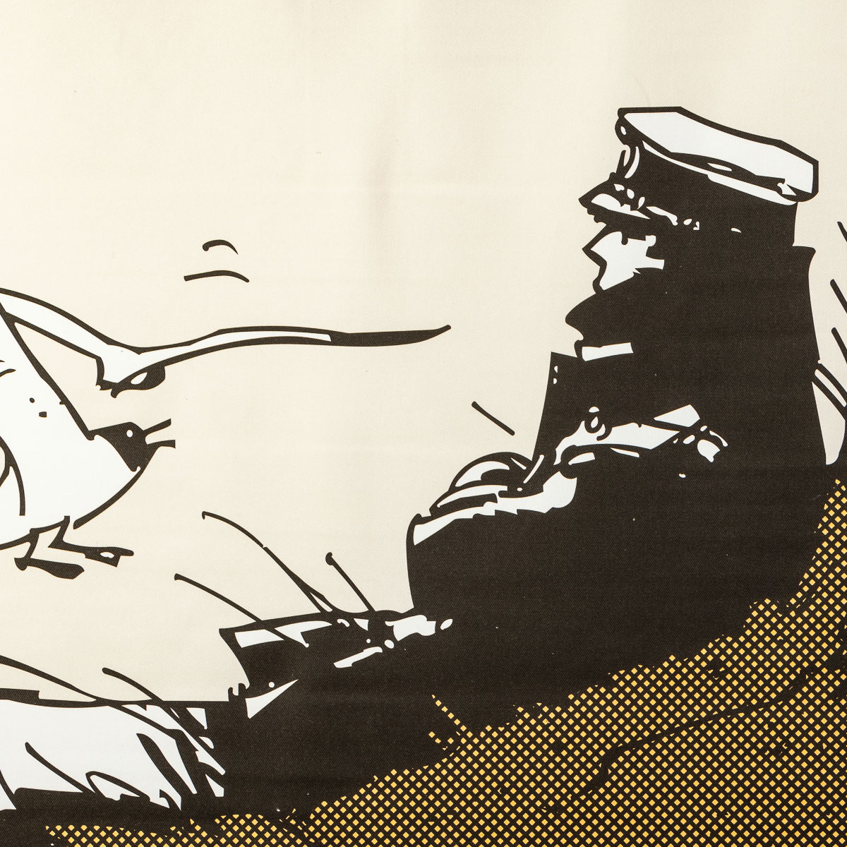 Hugo Pratt Kakemono : Corto Sailor on the Dune (detail)