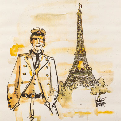 Hugo Pratt Kakemono : Paris