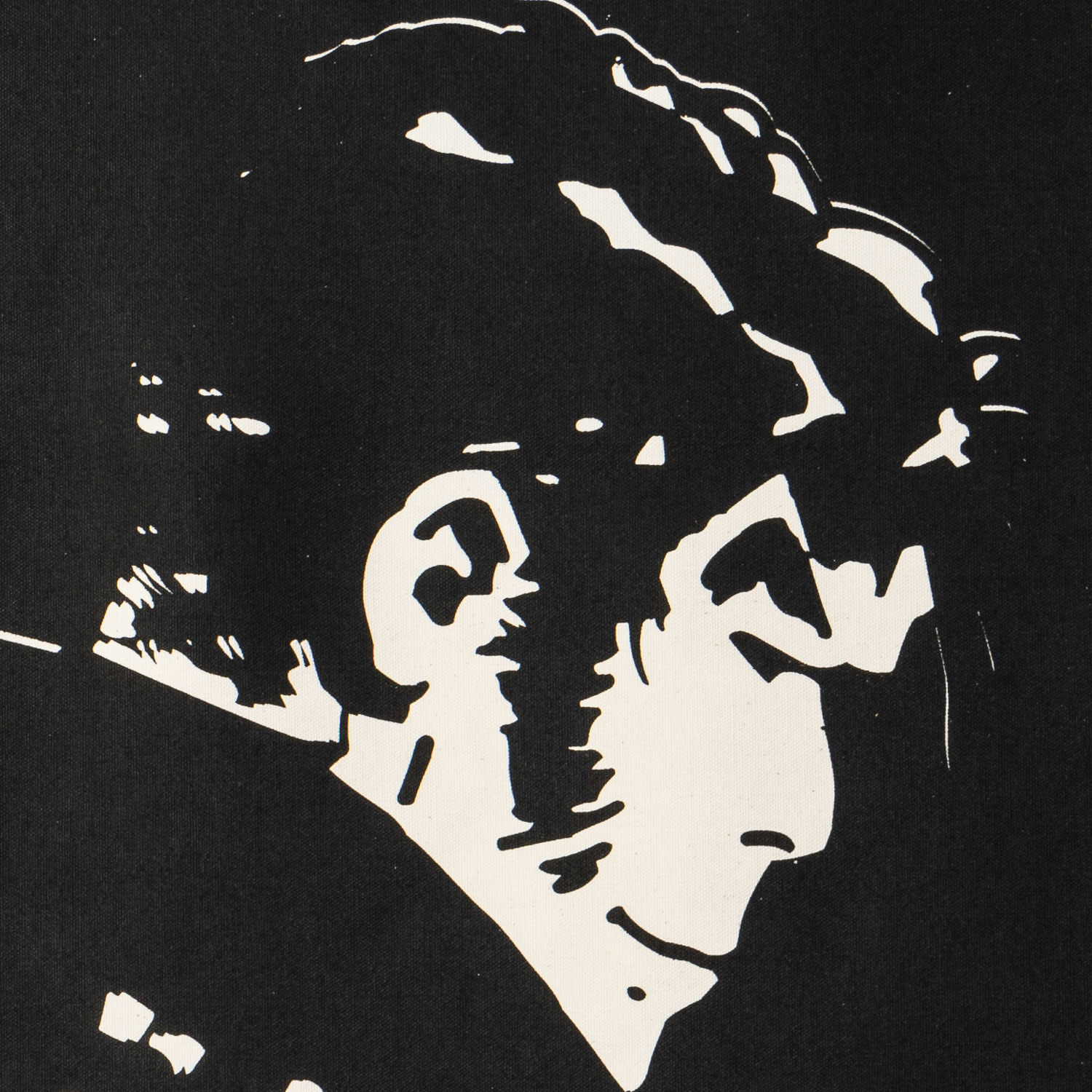 Hugo Pratt Kakemono : Le Penseur (Black) (detail)