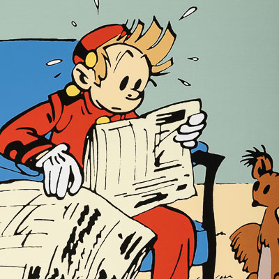 Serigrafia Franquin : Spirou e Fantasio : Aucun doute possible