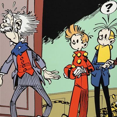 Serigrafia Franquin : Spirou e Fantasio - Mistero a Champignac
