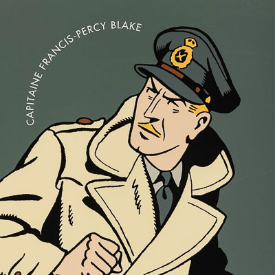 Serigrafía E.P Jacobs : Capitaine Francis-Percy Blake