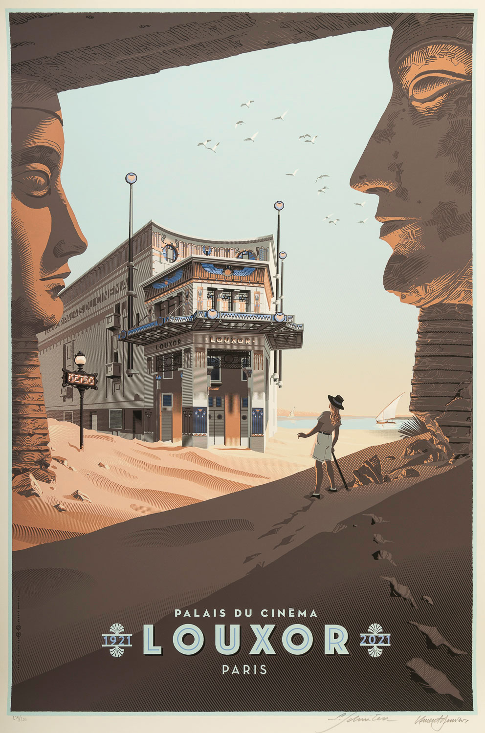 Schuiten and Durieux signed serigraph  : Louxor