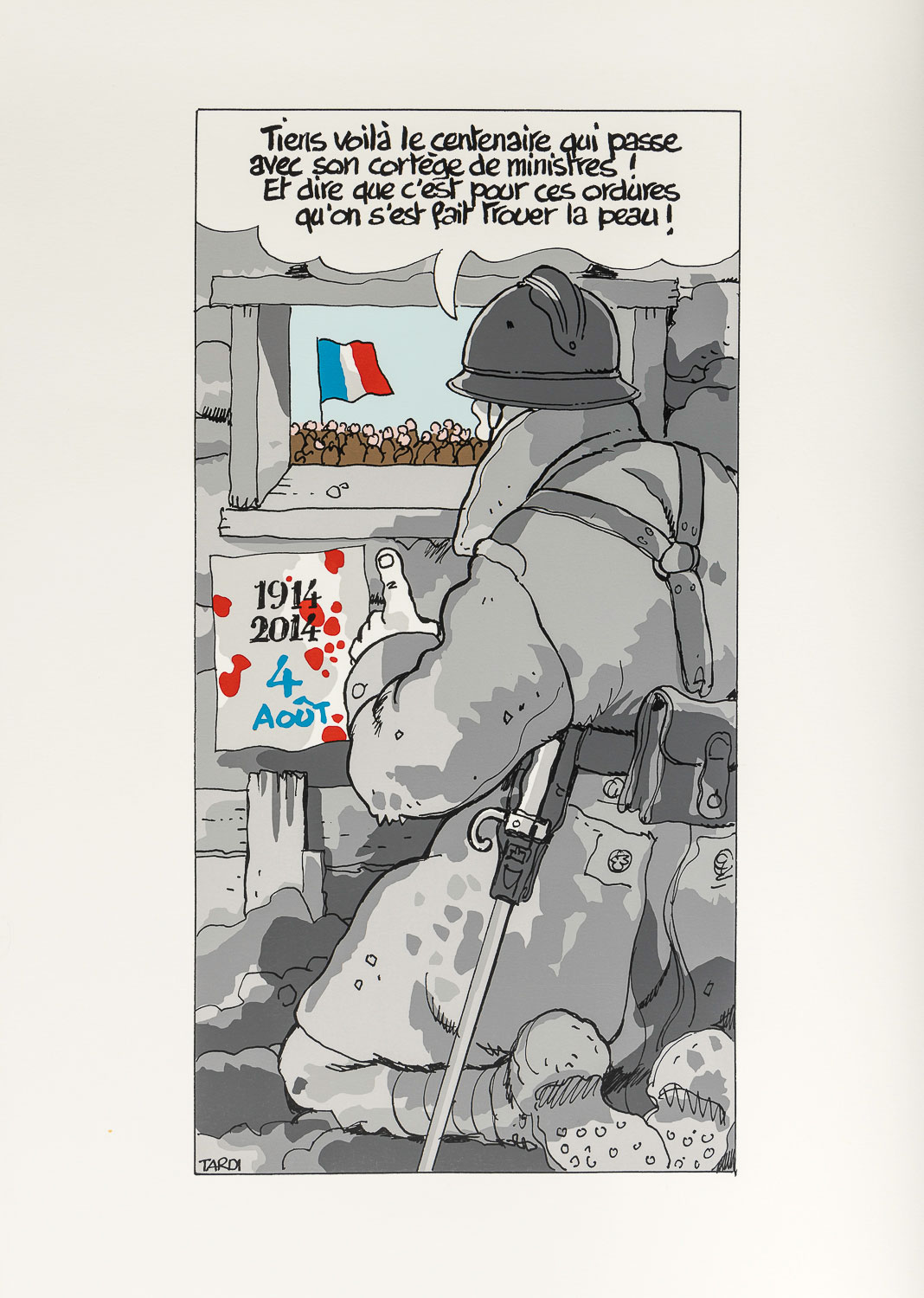 Serigrafía Jacques Tardi : Putain de guerre
