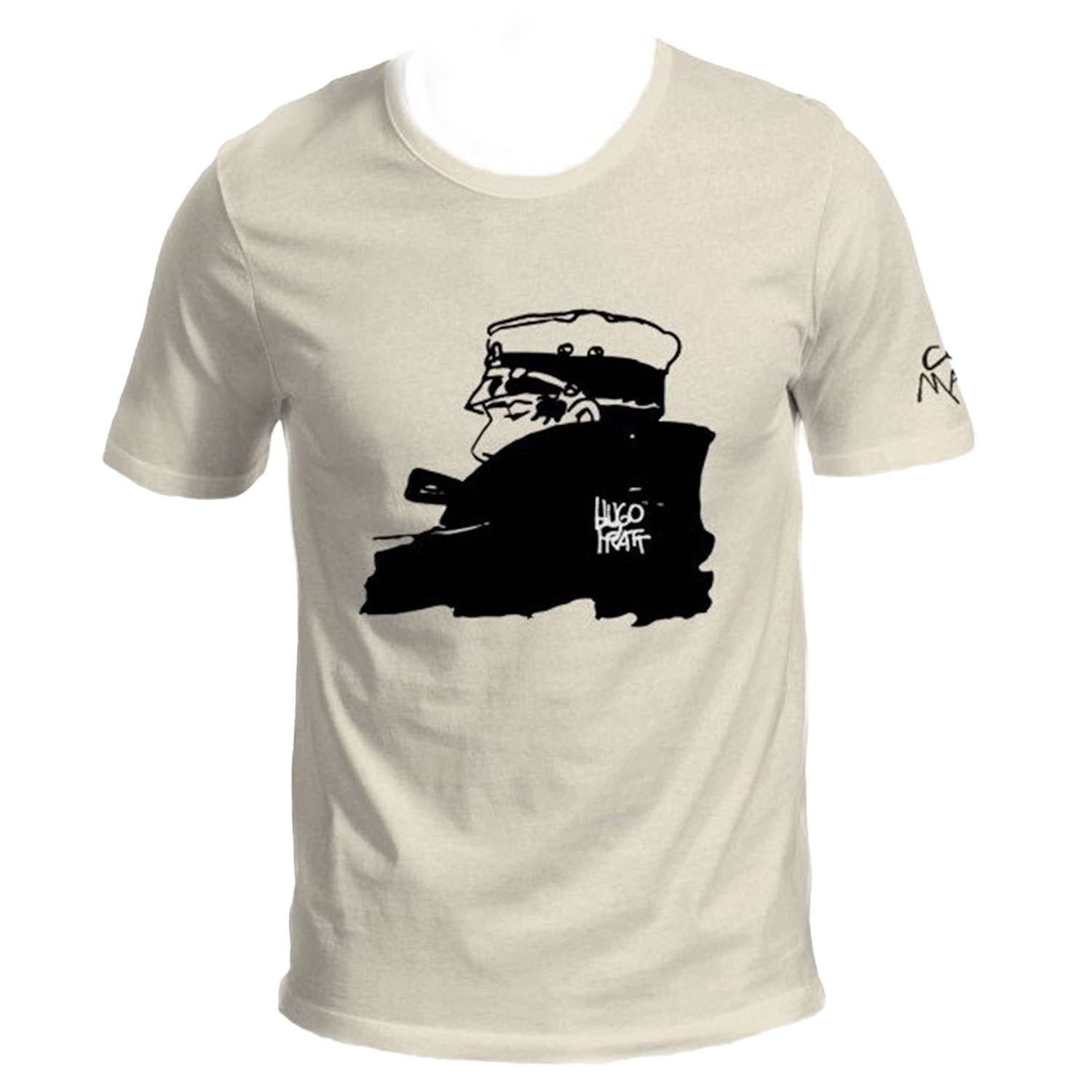 T-shirt Hugo Pratt :  Corto Maltese , Nocturne - Ecru - Taille L