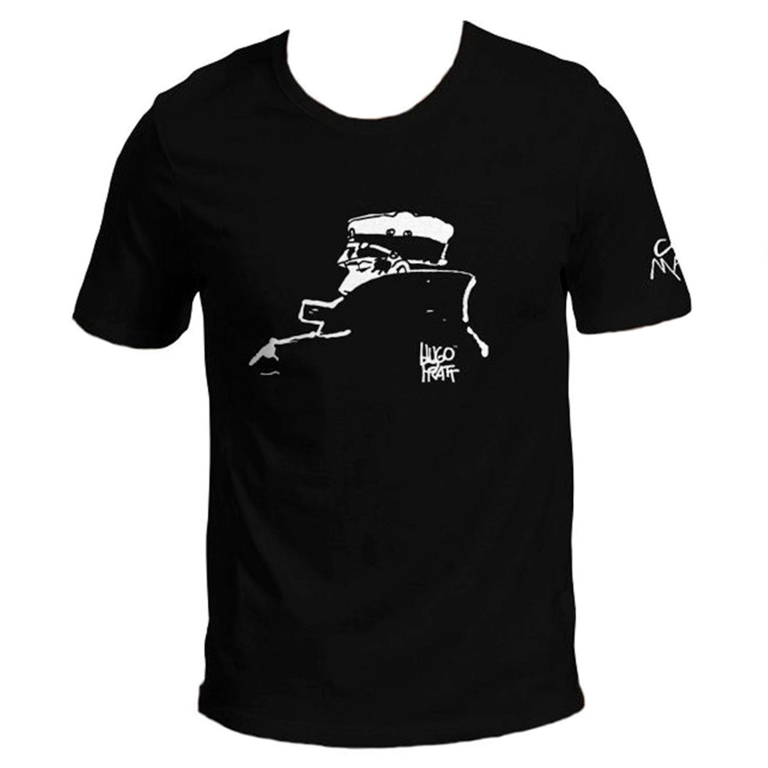 T-shirt Hugo Pratt : Corto Maltese , Notturno - Nero - Taglia S