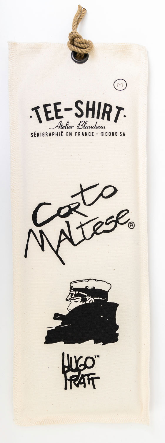 Hugo Pratt T-shirt : Corto Maltese , Nocturnal (slipcover, ecru)