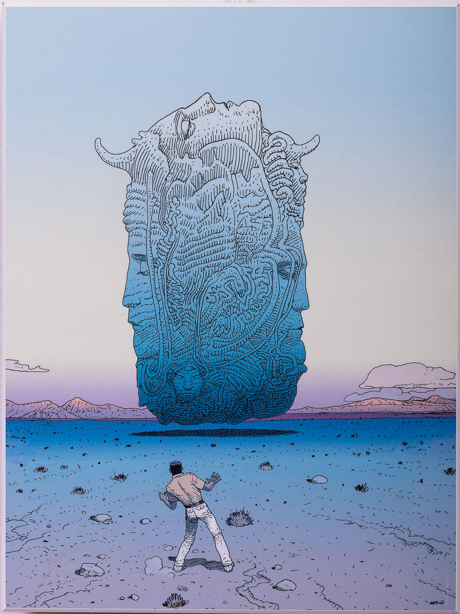 Laminated poster on Moebius wood: The Major's tower - Before
