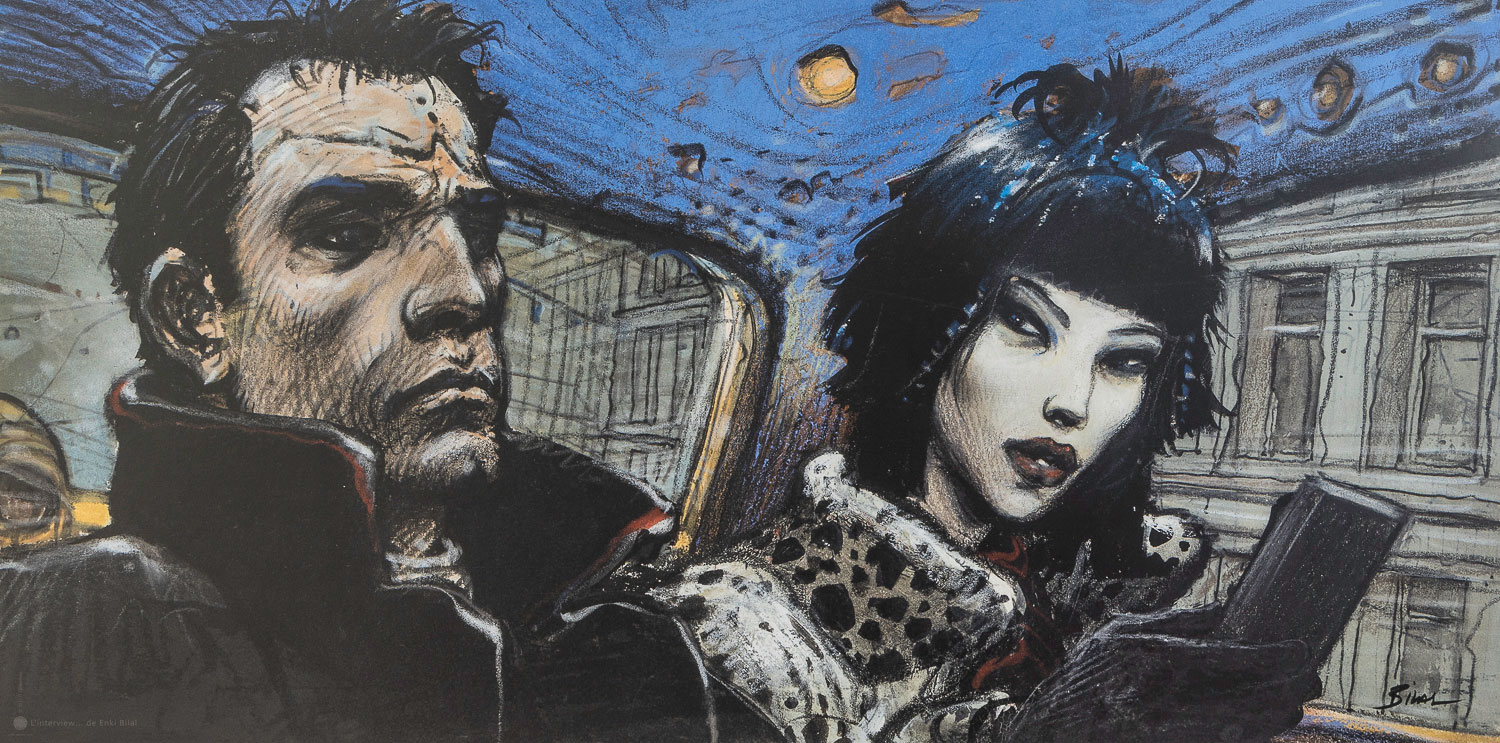 Enki Bilal Art Print : The Interview - Print 50 x 25 cm