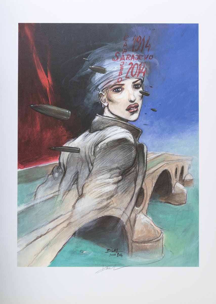 Art Print (signed or unsigned) by Enki Bilal: Sarajevo 2014 - Signed Art PrintArt PrintArt Pri