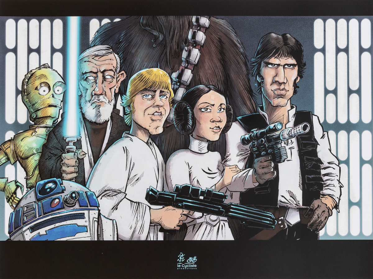 Art Print by Yan Lepon : Star Wars - The Team - Print