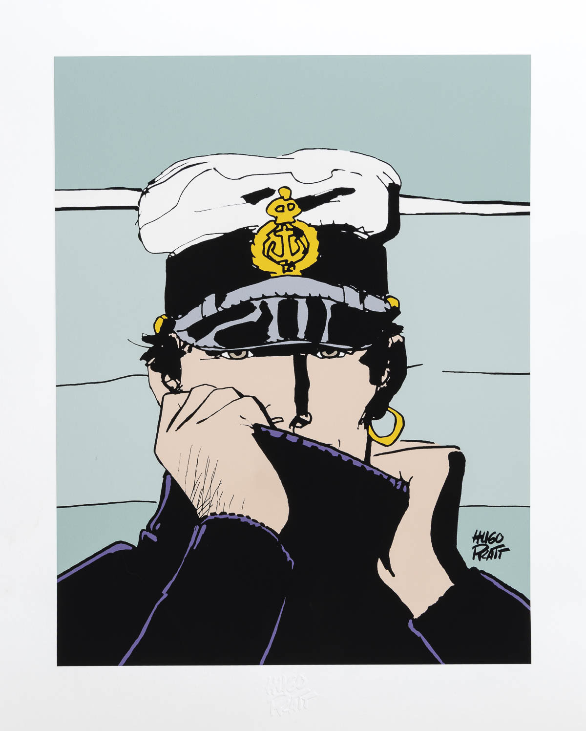 Pigment print by Hugo Pratt: Corto for Dior - Print (art print — e.g., etching