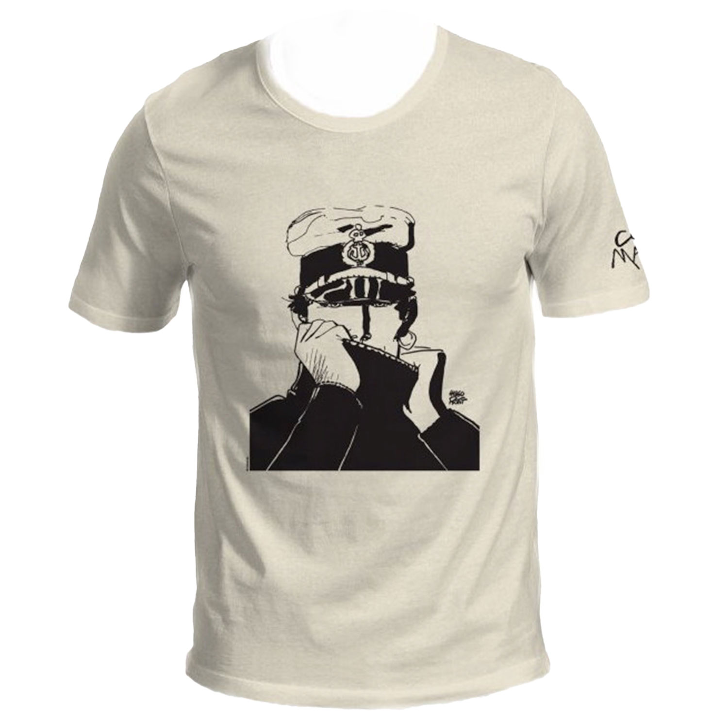 Hugo Pratt T-shirt : Corto Maltese , The sailor - Ecru - Size S